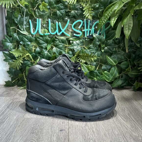 Nike Goadome \'18 Size 14 Men Hiking Athletic Black Anthracite Hip Leather ACG